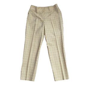 Talbots Collection Gold Metallic Holiday Special Occasion Pants